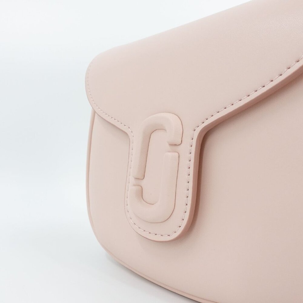 Marc Jacobs Women's The Messenger Saddle Bag Small In Leather Rose Pink OS - Picture 7 of 13